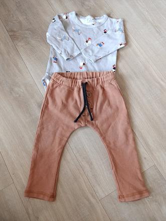 Súprava body+tepláky, 80