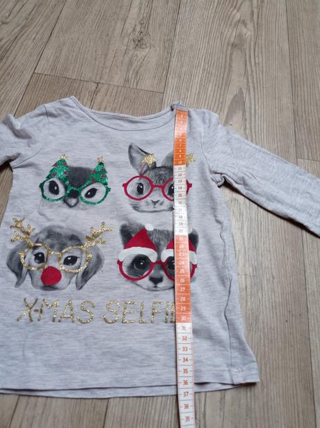 Tričko s vianočným motívom, h&m,98