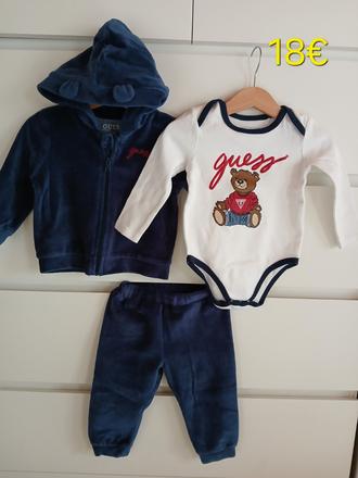 Set,suprava guess body+mikina+teplaky, guess,80