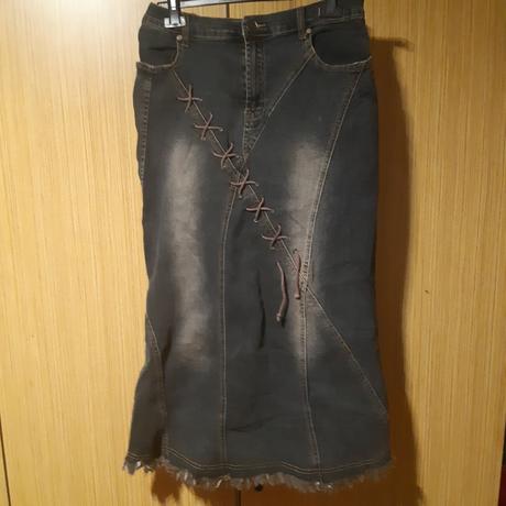 Dámska riflova sukna, m