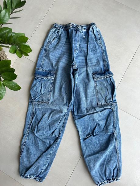 Široké rifle nové, h&m,152