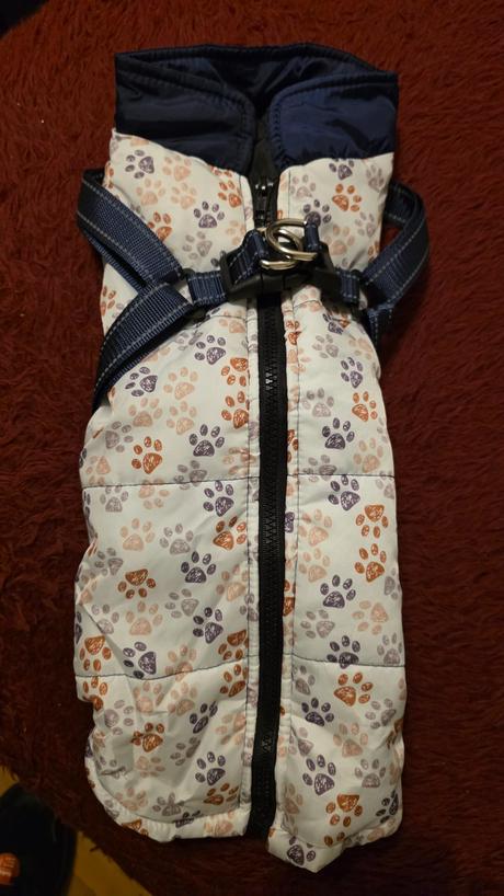 Vetrovka pre psika do40cm aj s popruhmi, 