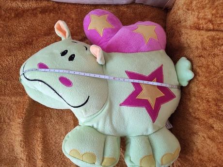 Plyšový vankúšik hroch,