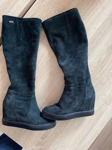 Pohodlne kozene teple cizmy  veľ.36,5, 36