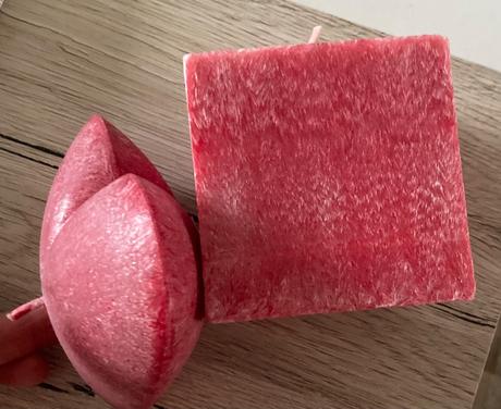 2ks prírodná palmová sviečka cena spolu, 