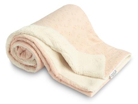 Sensillo detská deka plyšová 80x100cm ružová,