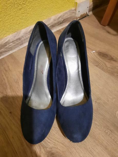 Tmavomodré lodičky, deichmann,41