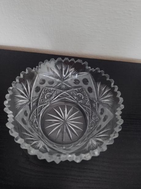 Krištálová miska - priemer 15 cm /+svietnik zadarm, 