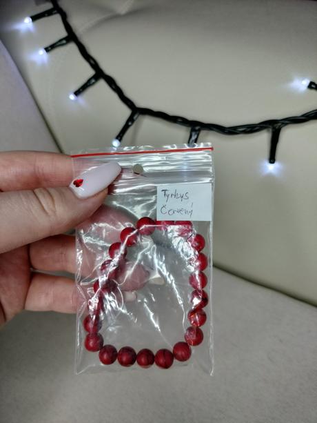 Handmade náramok z tyrkysu červeného, 