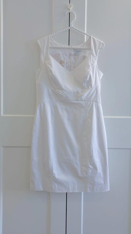 Biele puzdrové šaty h&m, h&m,m