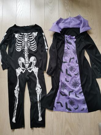 Set kostýmov kostra a upirka, 