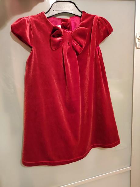 Zamatové detské šaty 86, h&m,86