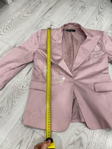 Elegantné ružové sako, l