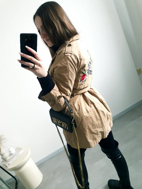 Zateplený zara trenčkot xs, zara,xs