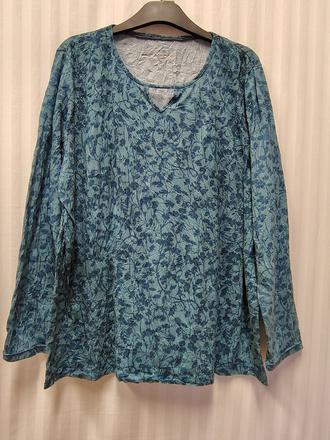 Top s kvetinovým vzorom, michèle boyard, xxxl, xxxl