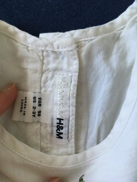 Dievčenské vyšívané šaty, h&m,92