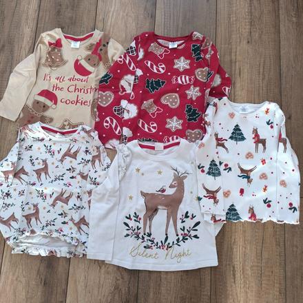 Balík vianočného oblečenia pre dievčatko veľ 104, 104–116