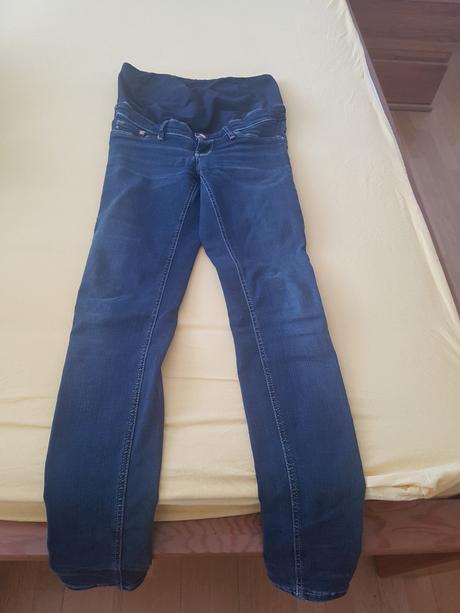 Tehotenské rifle h&m mama skinny a c&a, h&m,m