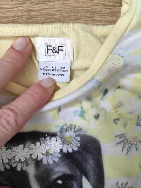 Tričko so psíkom,veľ .110/116,vek 6-7r., f&f,110