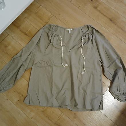 Ľanová košeľa, h&m,l