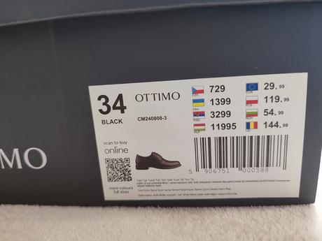 Kožené spoločenské topánky, veľ. 34, 34