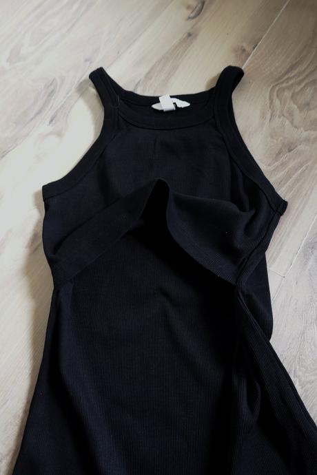 Vrúbkované tehotenské tričko h&m, h&m,m