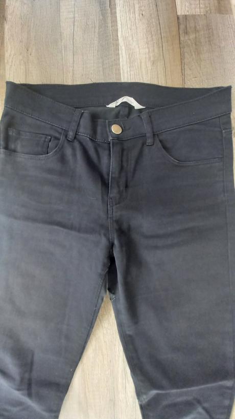 Čierne nohavice, h&m,164