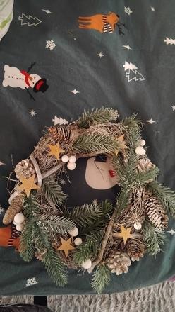 Vianočný veniec na dvere 33cm,