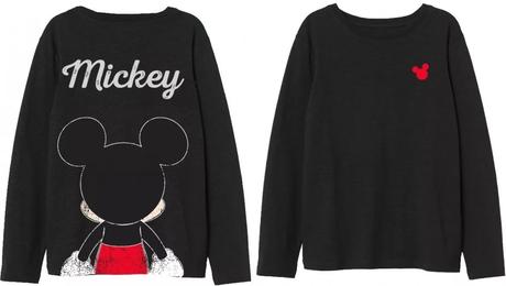 Nátelník disney mickey mouse s dlhým rukávom čiern, disney,98 / 104 / 110 / 128