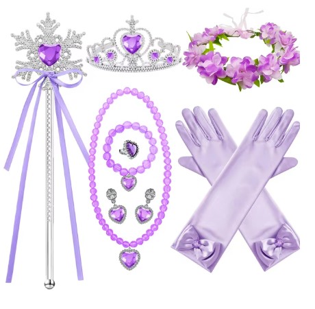 Kostým šaty rapunzel locika na vlásku + doplnky,