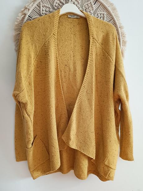 Horčicový kardigán timeout, timeout,l