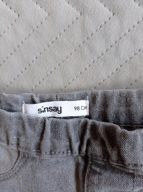 Riflové nohavice s potlačou, sinsay,98