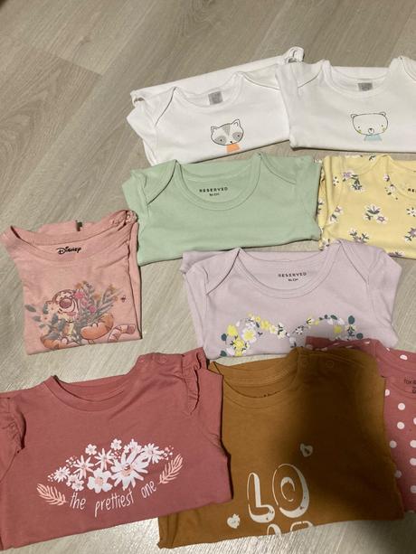 15 kusov body/ tričko s dlhým rukávom, 86–98