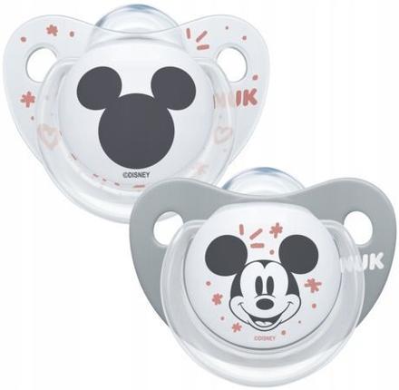Nuk cumlík silikónový mickey s púzdrom 0-6m, 2ks, nuk