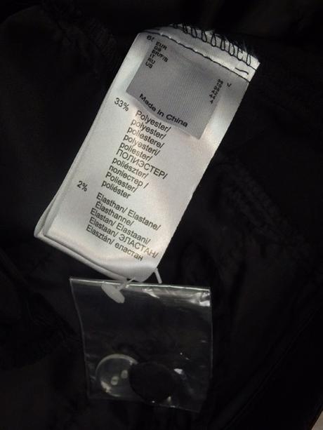 Kvalitné elegantné čierne nohavice, 36