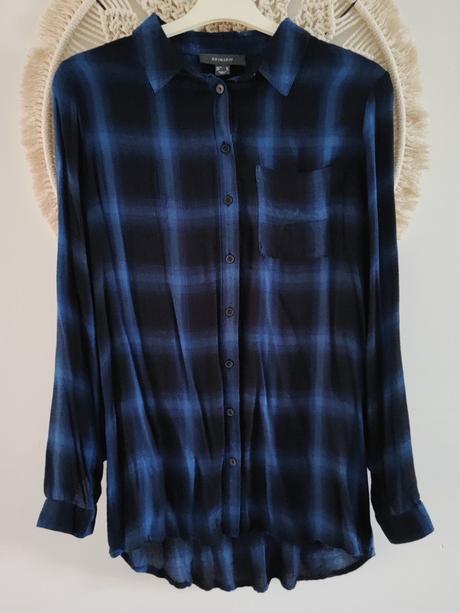 Modrá karovaná košeľa, primark,l