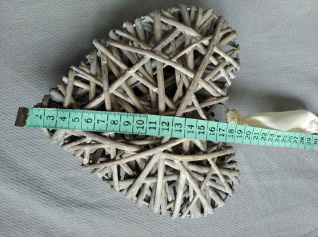 Prútené srdcia - na zavesenie, 