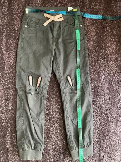 Zajačikový komplet (zateplene nohavice), h&m,122