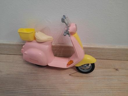 Predam barbie pink moped scooter, 