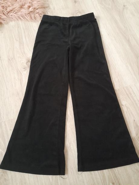 Zamatové zvonové nohavice, pepco,146