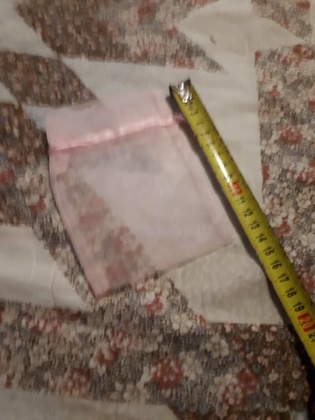 Organzove mini vrecusko svetlo ruzove,