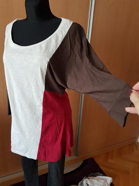 Predĺžené bavlnené italy tričko top vel.l/xl, l