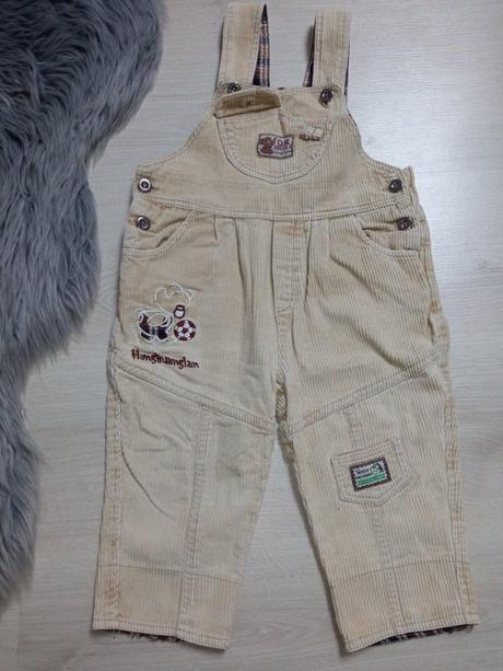 Chlapčenské menčestrové nohavice na traky (92), 92