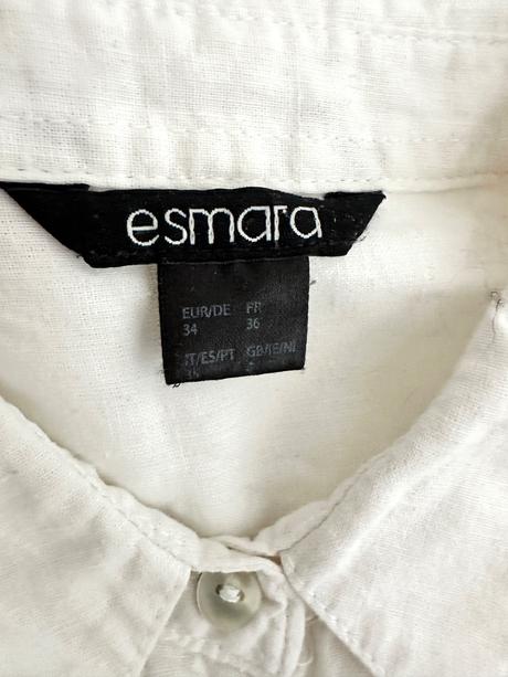 Klasická biela košeľa zo ľanu, esmara,36