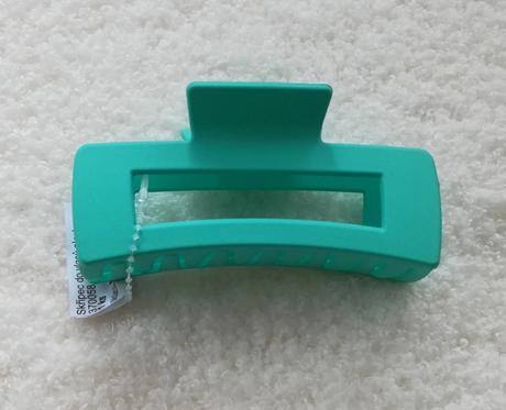 Štipec, sponka do vlasov, tyrkysovo zelená,