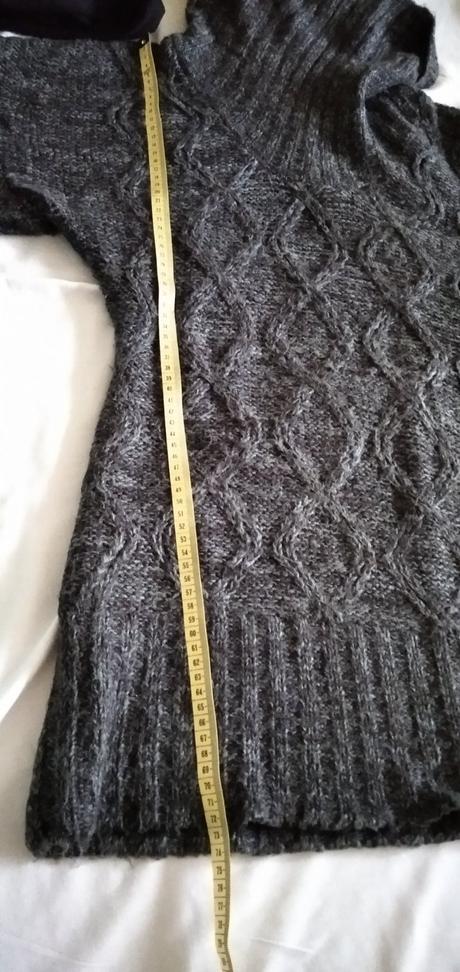 Šedá vesta tunika bez rukávov, 36