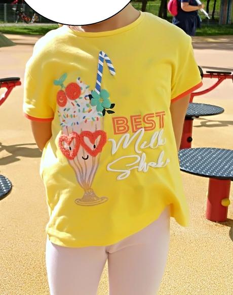 Tričko so zmrzlinou, 5-6r, 2ks, c&a,116