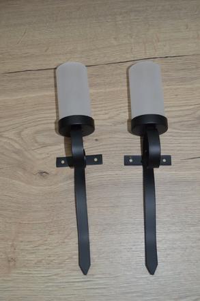 Nástenná dekoračná lampa/železné pero 2ks, 