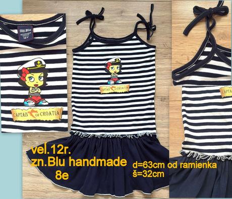 Dievčenské veľ.152/12r.,blu captain of croatia, 152