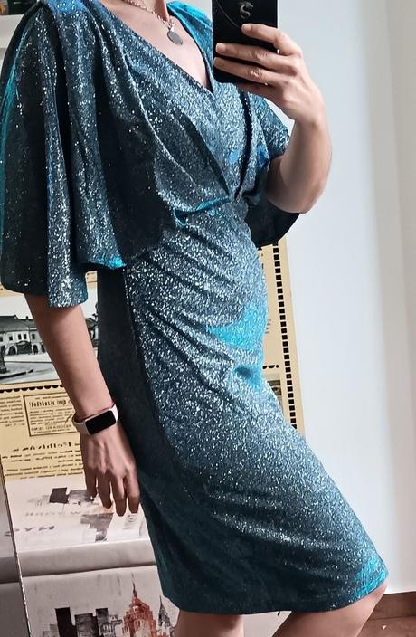 Luxusné trblietavé šaty, rýchle jednanie zľava, 40